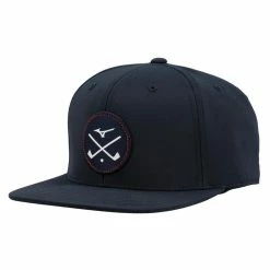 Mizuno Crossed Clubs Snapback Hat -Golf Sales Store mizuno crossed clubs snapback hat navy 01 10086.1673899703
