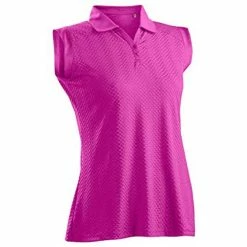 Nancy Lopez Grace Sleeveless Polo -Golf Sales Store nancy lopez grace sleeveless polo hot pink 01 24331.1633541706