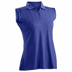 Nancy Lopez Grace Sleeveless Polo -Golf Sales Store nancy lopez grace sleeveless polo indigo 01 24490.1633541706