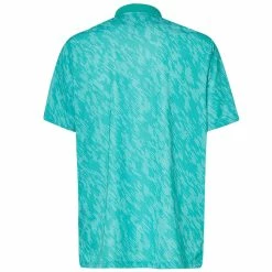 Oakley Contender Print Polo -Golf Sales Store oakley contender print polo light emerald 02 59819.1676582427