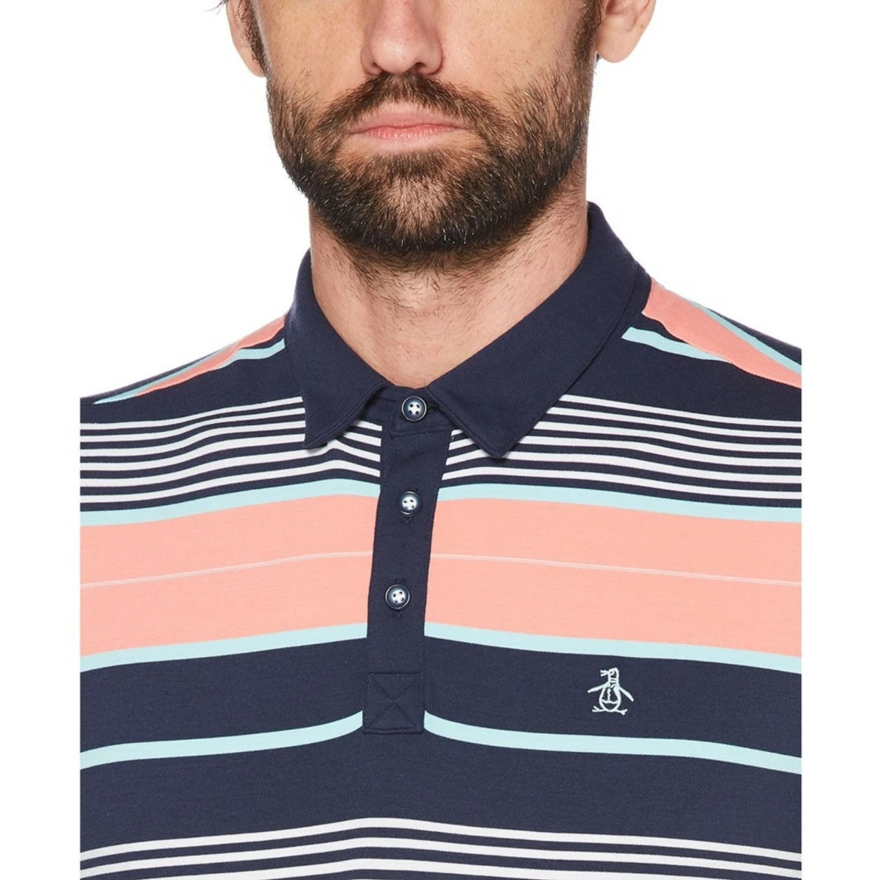 Original Penguin Roadmap Stripe Polo 5 Original Penguin Roadmap Stripe Polo - Image 3