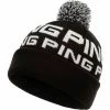 Ping Logo Bobble Beanie -Golf Sales Store ping logo bobble beanie black white 01 33522.1643119936