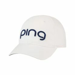 Ping Women's Tour Delta Hat -Golf Sales Store ping womens tour delta hat white navy 01 30331.1652367837