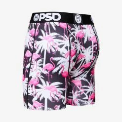 PSD Palms Flamingo Boxer Brief -Golf Sales Store psd palms flamingo boxer brief black 03 35524.1640810194