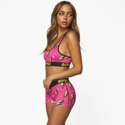 PSD Women's Lightning Pop Sports Bra -Golf Sales Store psd womens lightning pop sports bra pink 02 94218.1636747748