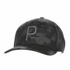 Puma Camo Pattern P Snapback Hat -Golf Sales Store puma camo pattern p snapback hat black 01 68018.1662670407