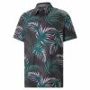 Puma Cloudspun Palm Leaf Polo -Golf Sales Store puma cloudspun palm leaf polo black green lagoon 01 48966.1676582080