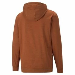 Puma Cloudspun Progress Hoodie -Golf Sales Store puma cloudspun progress hoodie warm chestnut heather 02 58008.1662134280