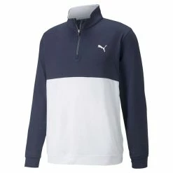 Puma Gamer Colorblock 1/4 Zip -Golf Sales Store puma gamer colorblock 1 4 zip navy blazer white 01 97879.1676595102