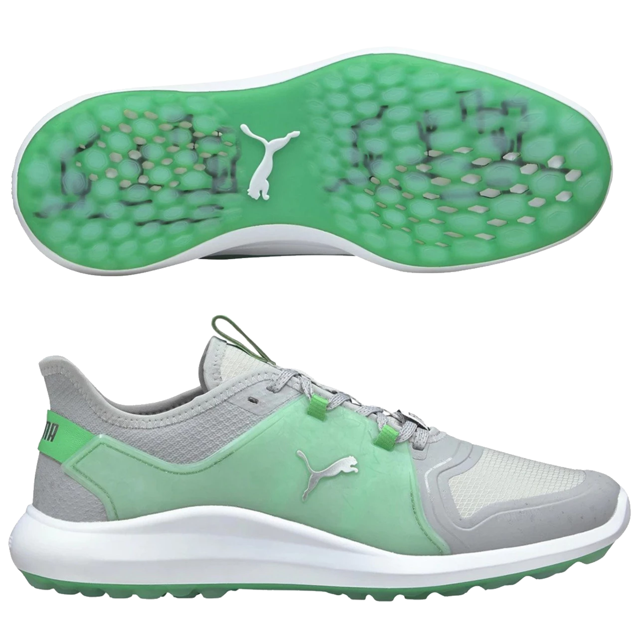 Puma Men's Limited Edition Ignite Fasten8 Flash FM Golf Shoes - High Rise/Island Green 3 Puma Men's Limited Edition Ignite Fasten8 Flash FM Golf Shoes - High Rise/Island Green
