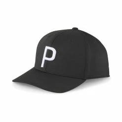 Puma P Hat -Golf Sales Store puma p hat black white glow 01 99285.1678809182