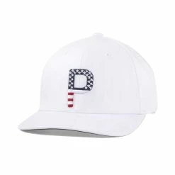 Puma Pars & Stripes P Snapback Hat 13 Puma Pars & Stripes P Snapback Hat -Golf Sales Store puma pars and stripes p snapback hat white 01 17002.1645027105