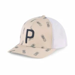 Puma Pineapple Trucker P Hat 10 Puma Pineapple Trucker P Hat -Golf Sales Store puma pineapple trucker p hat white pepper navy blazer 01 56386.1678814879