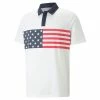 Puma Volition Stars & Bars Polo -Golf Sales Store puma volition stars and bars polo white navy blazer 01 26067.1678306979