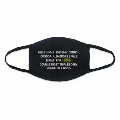 Golfio Washable Fashion Double Layer Fabric Face Mask - 3 Pack Assorted -Golf Sales Store ren2585 black 1 2 26193.1594261818