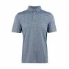 Straight Down Escher Polo -Golf Sales Store straight down escher polo steel blue 01 43419.1644335557