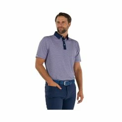 Straight Down Morgan Polo -Golf Sales Store straight down morgan polo indigo pink 02 61270.1644437840