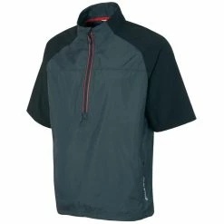 Sunice Winston Short Sleeve Packable Wind Shirt -Golf Sales Store sunice winston short sleeve packable wind shirt charcoal black 01 31358.1634586590