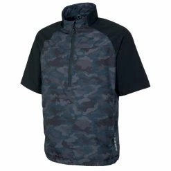 Sunice Winston Short Sleeve Packable Wind Shirt -Golf Sales Store sunice winston short sleeve packable wind shirt charcoal camo black 01 17297.1634586590
