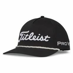 Titleist Tour Rope Hat -Golf Sales Store titleist tour rope hat black white 01 86697.1676586414