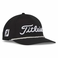 Titleist Tour Rope Hat -Golf Sales Store titleist tour rope hat black white 02 62329.1676598345