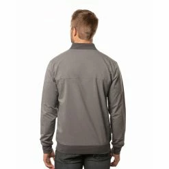 Travis Mathew Asheville Jacket -Golf Sales Store travis mathew asheville jacket heather grey pinstripe 03 67922.1636652903