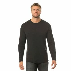 Travis Mathew Cloud Waffle Crew -Golf Sales Store travis mathew cloud waffle crew charcoal 01 89697.1671651180