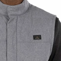 Travis Mathew Heated Negotiations Vest -Golf Sales Store travis mathew heated negotiations vest heather dark grey 04 94928.1671653754