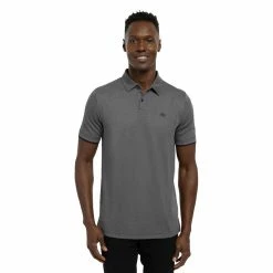 Travis Mathew Light Valley Polo -Golf Sales Store travis mathew light valley polo heather dark grey 01 92348.1671650330