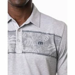 Travis Mathew Make Camp Polo -Golf Sales Store travis mathew make camp polo heather light grey 04 22745.1676592332