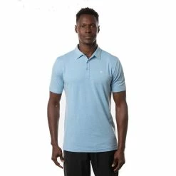 Travis Mathew The Heater Polo -Golf Sales Store travis mathew the heater polo heather heritage blue 01 08075.1676584650