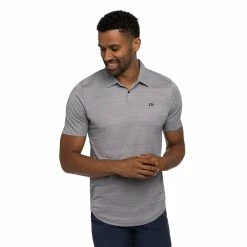 Travis Mathew What A Legend Polo -Golf Sales Store travis mathew what a legend polo heather menium grey 01 71571.1678483980