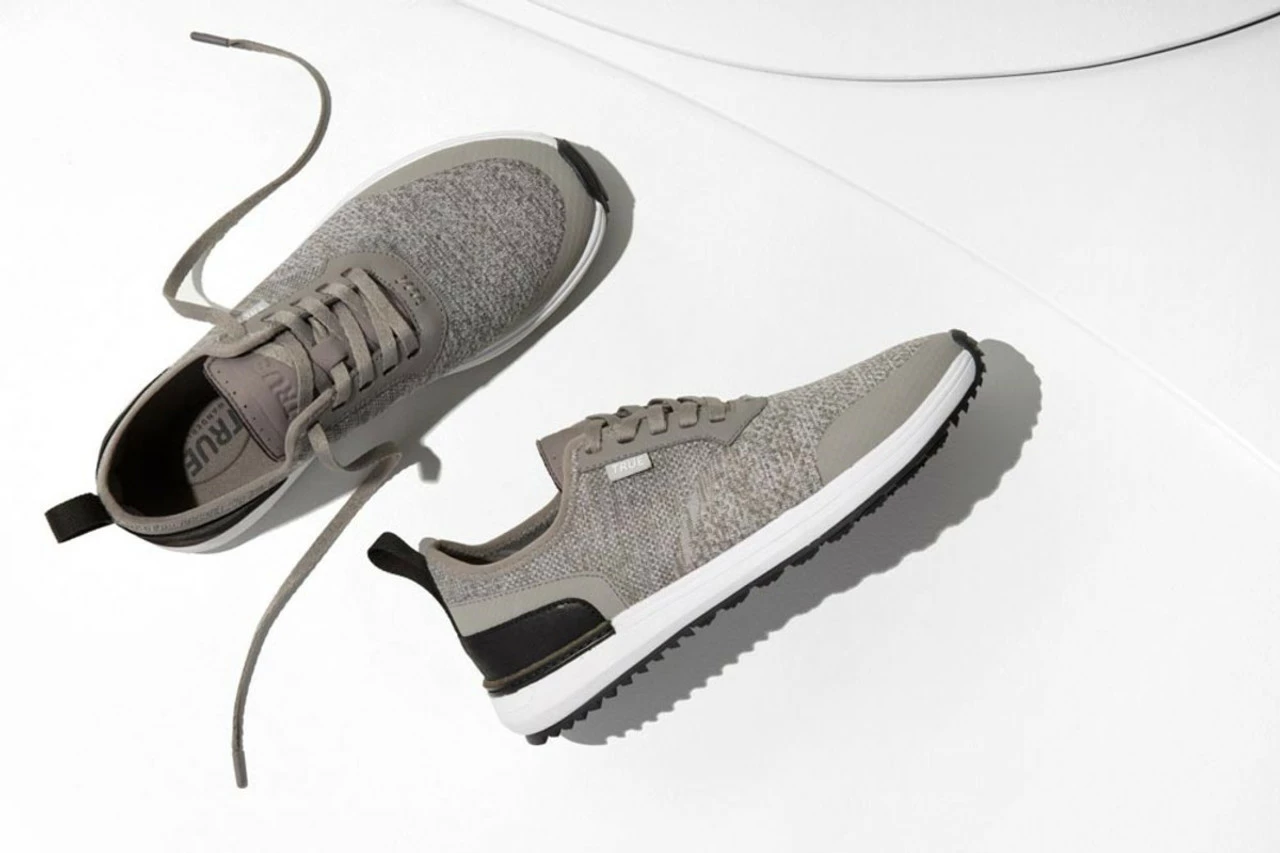 True Men's Lux Knit Golf Shoes - Timeless Grey 4 True Men's Lux Knit Golf Shoes - Timeless Grey - Image 2